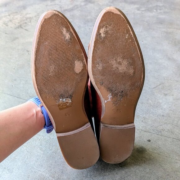 Madewell The Frances Loafer Burnished Mahogany Leather Pointed Toe Shoe size 8.5 - Picture 13 of 13